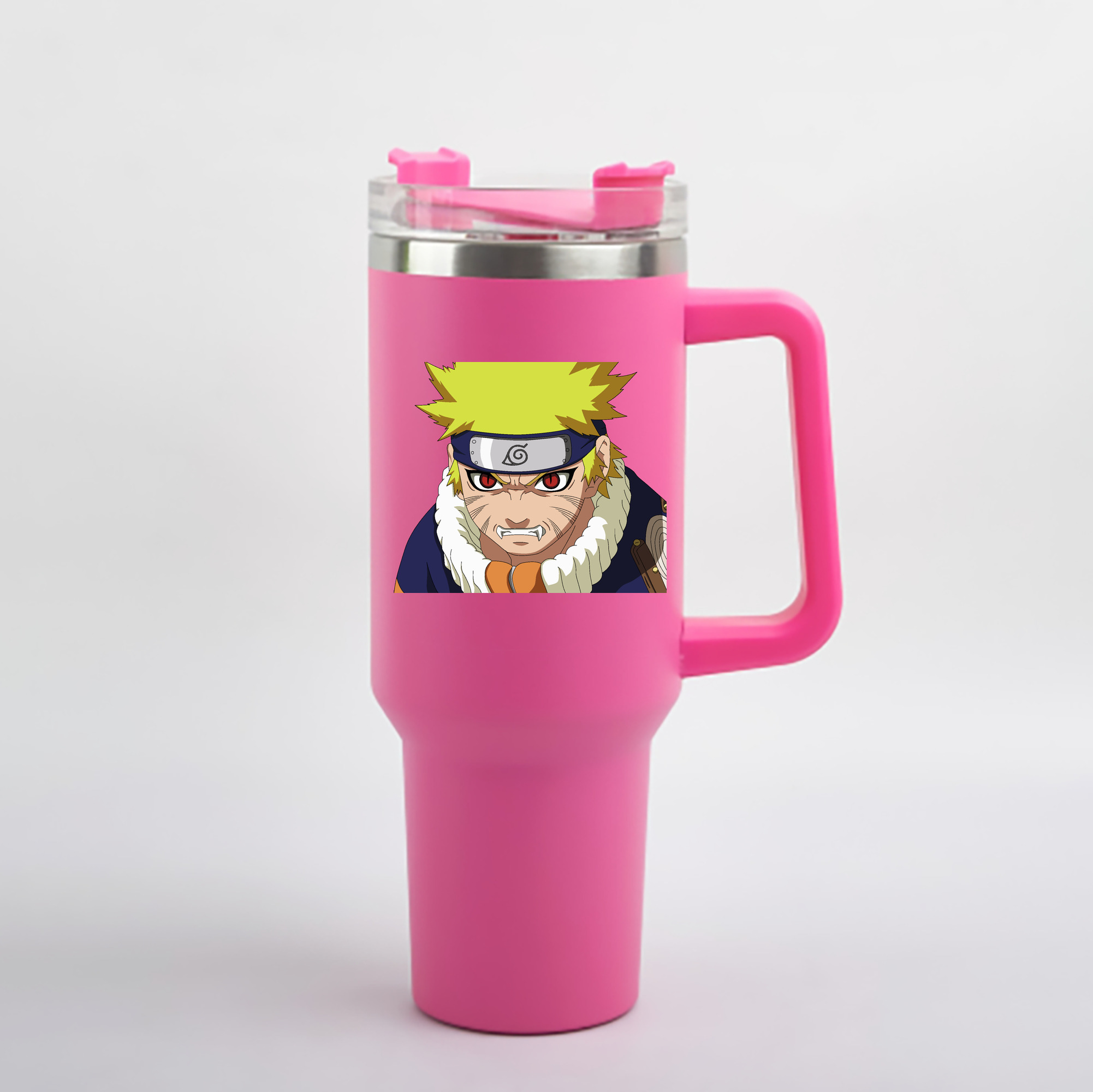 （画像用） NARUTO -ナルト- うずまき ナルト Uzumaki Naruto 1200mL車用タンブラー - クリスタルステッカー（プラスチックストロー付き）